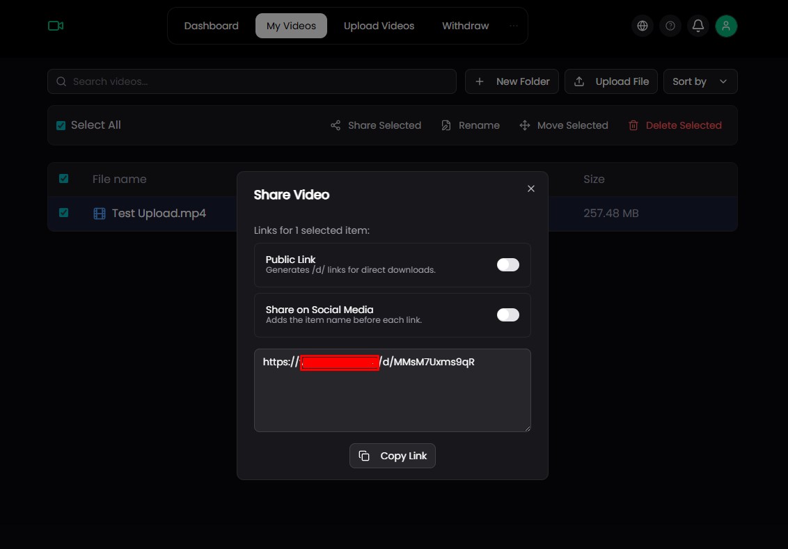 Share Video