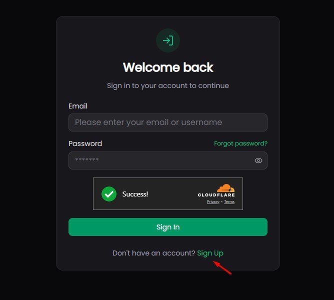 Sign Up